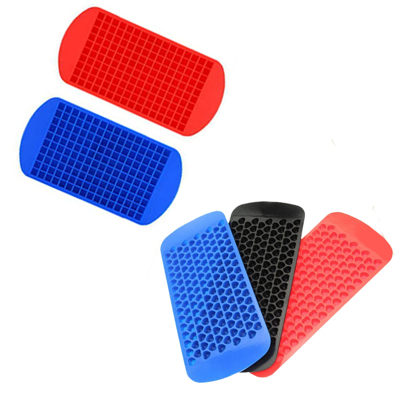 Δίσκοι μίνι πάγου σιλικόνης, 160 τεμάχια θρυμματισμένα πάγους καλούπια εύκολη απελευθέρωση μικρών παγοκύβων για ψύξη κοκτέιλ ουί...