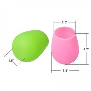 12oz άθραυστα γυαλιά κρασιού σιλικόνης, επαναχρησιμοποιούμενα γυαλιστερά γυαλιά κρασιού για πάρτι, κάμπινγκ, παραλίες και σκάφη, γ...