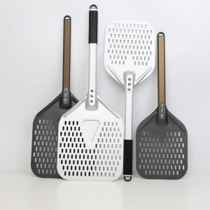 Αποσπώμενη λαβή αλουμινίου ανοδιωμένη 8 ιντσών 10 ιντσών διάτρητη αλουμινίου Pizza Pizza Shovel Pizza Spatula Pizza Paddle Accessories