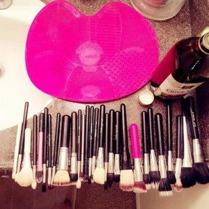 Σιλικόνη καλλυντική βούρτσα καθαρισμός Pad Portable εργαλείο καθαρισμού με αναρρόφηση φλιτζάνι καλλυντικό βούρτσα εργαλείο καθαρισμ...