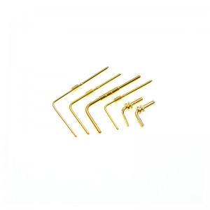 καρφίτσα υποδοχών βουλωμάτων ορείχαλκου-δεξιό τέλος γωνίας