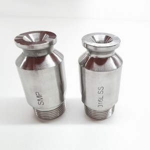 Βιομηχανικό ανοξείδωτο χάλυβα ευρεία γωνία SMP σειρά πλήρους ακροφυσίου ψεκασμού κώνου, ακροφύσιο SMP