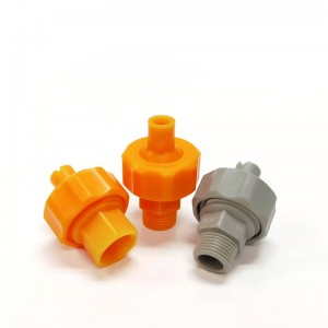 Ρυθμιζόμενο ακροφύσιο ψεκασμού συνδέσμων σφαιρών Πλαστικό διευθετήσιμο καθολικό ακροφύσιο συναρμολόγησης αρθρώσεων σφαιρών