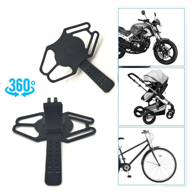 Silicone Bike Holder, [360 ° περιστροφής shockproof] Χορηγός τηλεφώνου ποδηλάτου, Universal Silicone Motorcycle Helder, συμβατό με το iPhone 14 13 12 11 Pro Max,