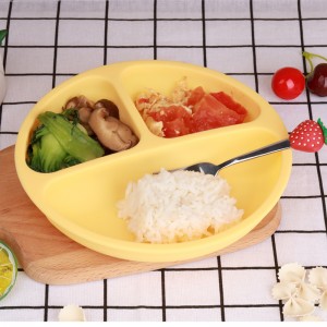 Τα φλιτζάνια αναρρόφησης μωρών σιλικόνης, τα μικρά φλιτζάνια αναρρόφησης για σιλικόνη, πιάτα σιλικόνης διαιρεμένα πιάτα σιλικόν...