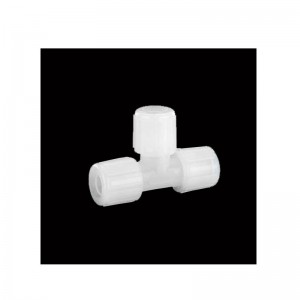 Διαδικασία χύτευσης με έγχυση του PFA TEE Loct Plastic Mold Acid Acid Sanciali Sancesant PTFE Σωλήνα Προσαρμόζοντας προσαρμοσμένα μέρη TEE