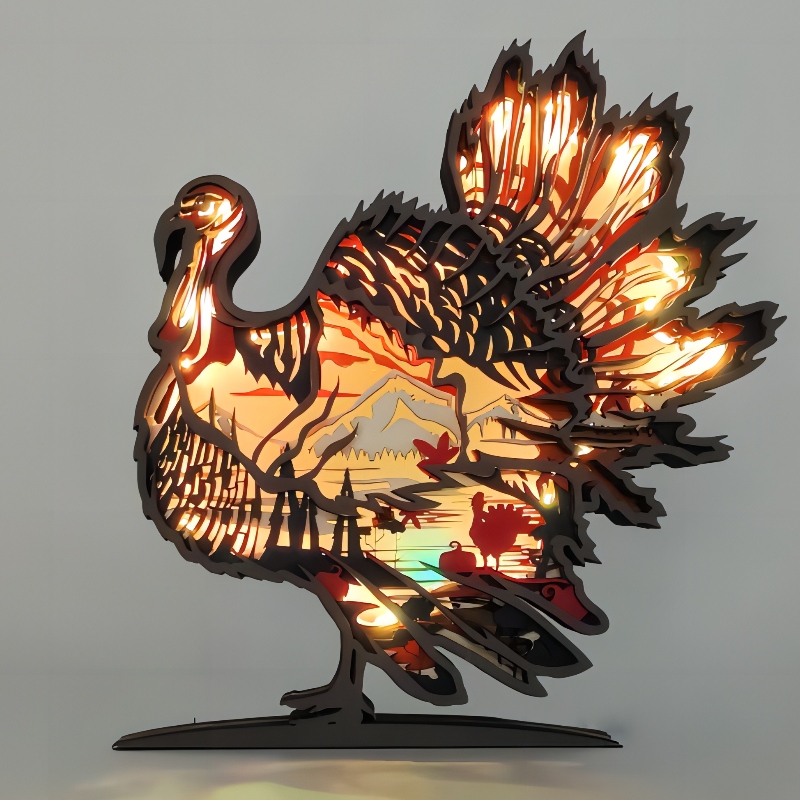 3D ξύλινο φλαμίνγκο τεχνούργημα