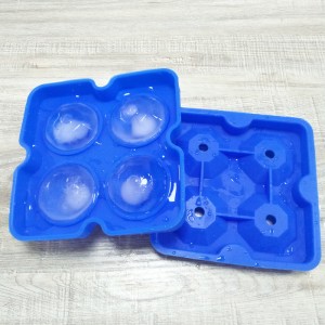 Diamond Flexible Silicone Ice Cube Mold Tray, κάνει τέσσερα γιγαντιαία διαμάντι, εύκολη απελευθέρωση μούχλα πάγου σιλικόνης, για ουίσκι, κοκτέιλ και ...