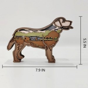3D Labrador Animal Wood Craft Διακόσμηση