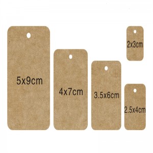 Κάρτα ετικέτας καφέ χαρτιού