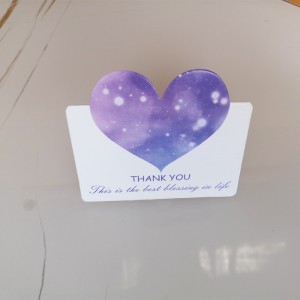 Προσαρμοσμένη κάρτα χαρτιού χαιρετισμού δώρων