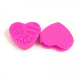 Μακιγιάζ βούρτσα καθαριστική καρδιά σιλικόνη πολλαπλών στίξη επιφάνεια μακιγιάζ καθαρισμό βασικό εργαλείο καθαρισμό εργαλείων