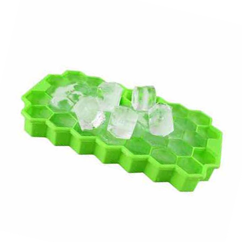 Honeycomb Ice Cube δίσκο, 37 πλέγμα τροφίμων βαθμού σιλικόνη πάγο MALOD MALOD με καπάκια εύκολα αφαιρούμενο μούχλα πάγου μούχλα για παγωτό πάρτ...