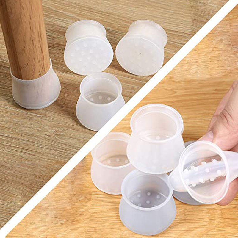 Σιλικόνη καρέκλα προστασία δαπέδου ποδιών, καρέκλα ποδιού καλύπτει σκληρό ξύλο δάπεδο τραπεζαρία καρέκλα προστάτες ποδιών ελασ...