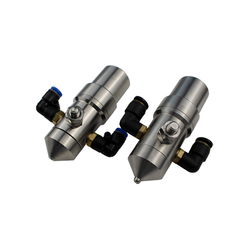 Αντι-πομπός αέρα ψεκασμού ακροφυσίων δύο υγρού ψεκασμού ακροφύσιο ανοξείδωτο χάλυβα κυματοειδές υγραεπιβεβαίωτο ακροφύσιο