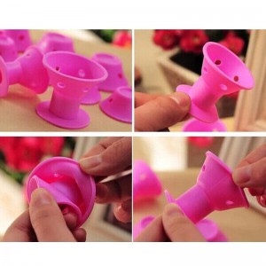 Χωρίς θερμότητα θέρμανσης, σιλικόνη κουμπιά εργαλεία, χωρίς θέρμανση, καμία ζημιά στα μαλλιά, εύκολο στον καθαρισμό