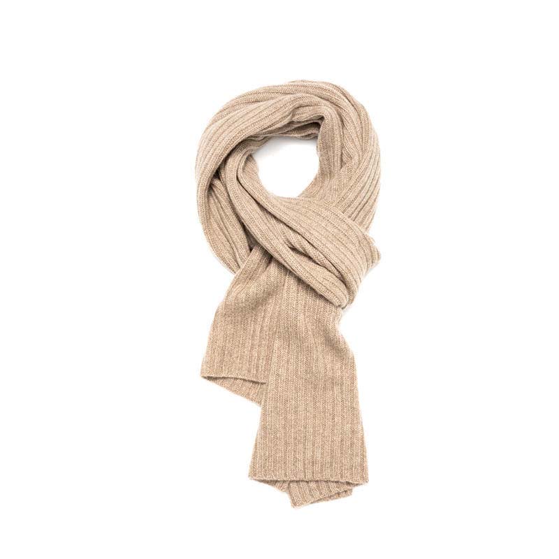Χονδρική Μογγολική Κασμίρ Rib Knit Scarf Γυναίκες Κομψό Pashmina Cashmere Luxury Cashmere Scarf