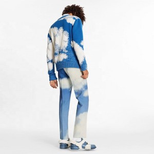 Vigor ένδυμα Custom Mens Sweater Κατασκευαστής παχύρρευστο πουλόβερ Jacquard Colorblock Woolen πουλόβερ για τον άνθρωπο