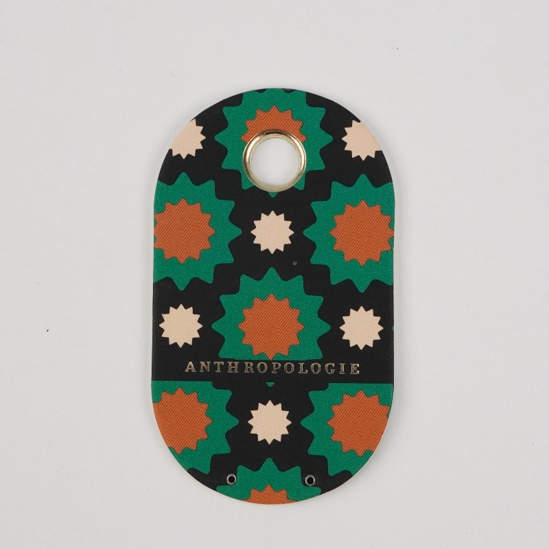 Προσαρμοσμένο λογότυπο της μόδας εμπορικό σήμα υψηλής ποιότητας προσαρμοσμένες ετικέτες χαρτιού με σχοινί συμβολοσειράς για φι...