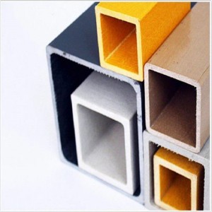 FRP Pultruded τετράγωνο σωλήνα