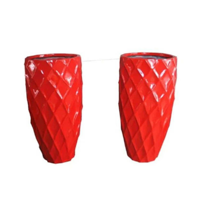 Fiberglass Planter Προσαρμοσμένα δοχεία λουλουδιών FRP