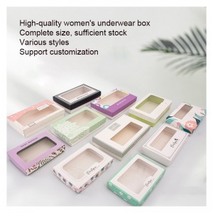 Προσαρμοσμένο κουτί δώρου χαρτιού παραθύρου