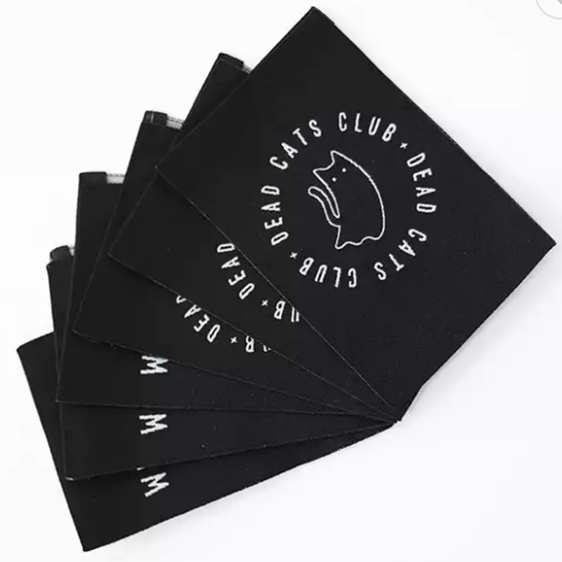 Ετικέτα προσαρμοσμένης ένδυσης, σήμα υφάσματος κλωστοϋφαντουργίας