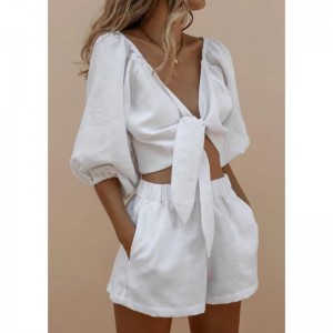 Οι γυναίκες δαντέλες σετ&σορτς