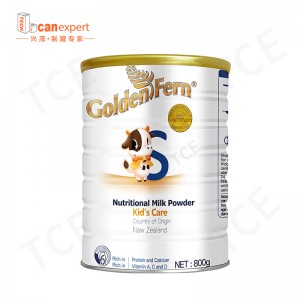 TCE-Factory Supply Food Grade Metal Can Cmyk/PMS COLOR/ανάγλυφο Tinplate Powder Milk Cin Can Can Can Can Can Can Can Can Can