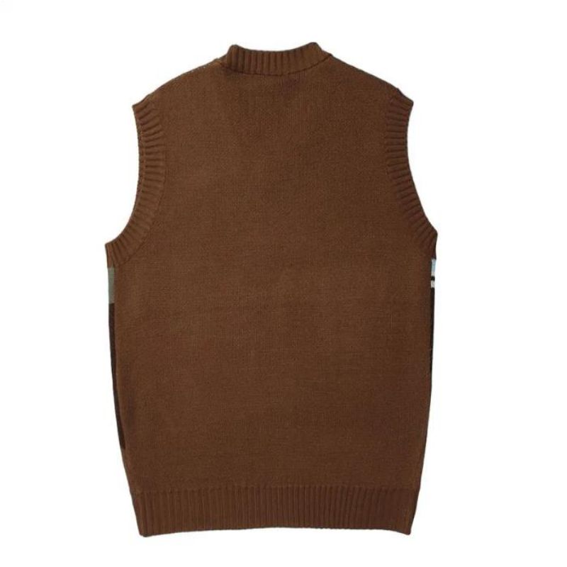 Προσαρμοσμένο λογότυπο OEM Knit Sweater Men\'s Sweater Vest