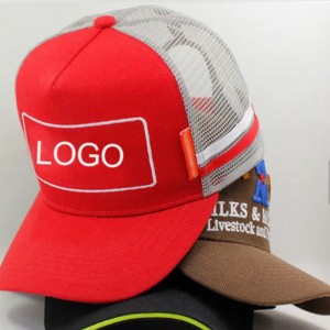 Προσαρμοσμένο 3D κέντημα 5 πάνελ έξω πόρτα μπέιζμπολ Sport Cap Trucker Cap Cap Mesh Hat