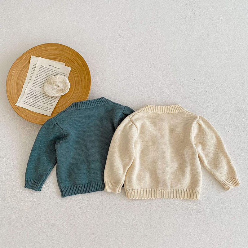 Παιδικά πλεκτά ζακέτα καθαρό βαμβακερό πουλόβερ