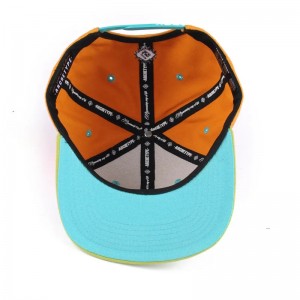 Hiphop Custom Logo Flat Bill Color Block Παιδιά 6 Πάνελ Toddler Snapback Gorras Blank Hats Snapbacks Cap