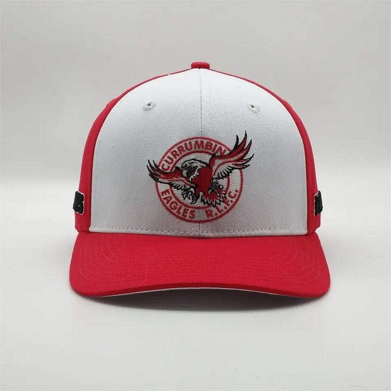 Προσαρμοσμένη υψηλής ποιότητας 6 κεντήματα πάνελ Δύο τόνο pre καμπύλο καπέλο χαμηλού προφίλ βαμβάκι μπαμπάς μπέιζμπολ καπέλο