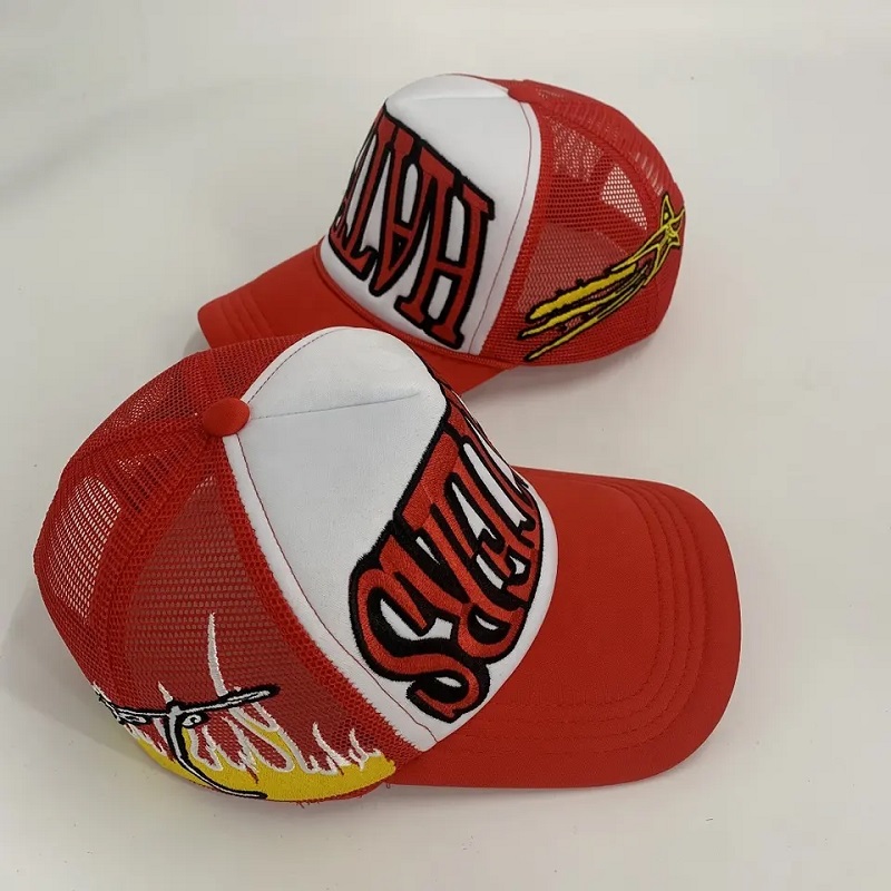 Υψηλής ποιότητας μεγαλύτερο μέγεθος πλήρη έκδοση του κέντημα φορτηγού καπέλο προσαρμοσμένο λογότυπο