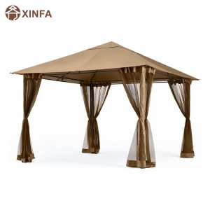 10x · 10ft υπαίθρια αίθριο gazebo θόλο με κουνουπιών δίχτυ για γκαζόν, κήπο, αυλή, καφέ