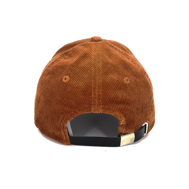 Προσαρμοσμένο κεντημένο έθιμο κεντημένο καπέλο Corduroy με δερμάτινο λουρί πίσω, Corduroy snapback καπέλο/cap χονδρικό καπέλο με δερμάτινο ιμάντα πίσω, corduroy snapback hat/cap χονδρική πώληση