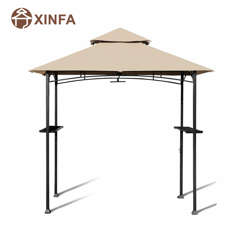 8 \\\\ \'x 5 \\\\\' 2-βαθμίδα θόλο Top Grill Gazebo Outdoor Patio Barbecue Gazebo Shelter με ανθεκτικό χάλυβα πλαίσιο