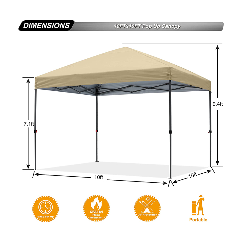 Ανθεκτικό εύκολο σταθερό 10x · 10 ft pop up beach outdoor canopy σκηνή