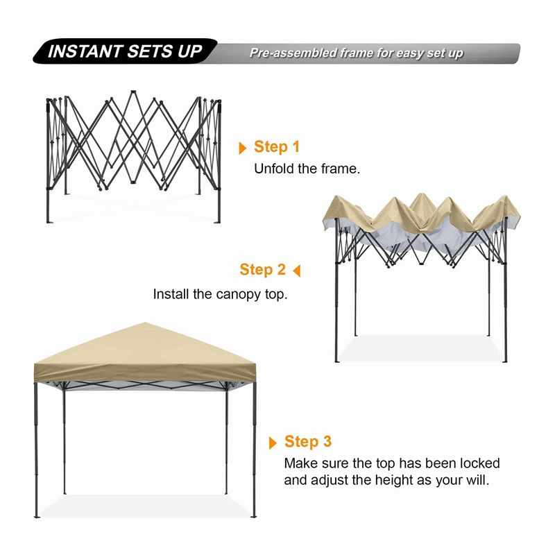 Ανθεκτικό εύκολο σταθερό 10x · 10 ft pop up beach outdoor canopy σκηνή