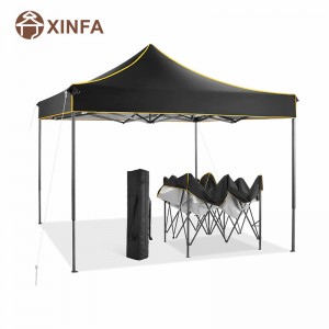10x · 10 pop up canopy σκηνή εμπορική στιγμιαία στιγμιαία σκηνή αδιάβροχο θόλο για πάρτι κάμπινγκ μαύρο