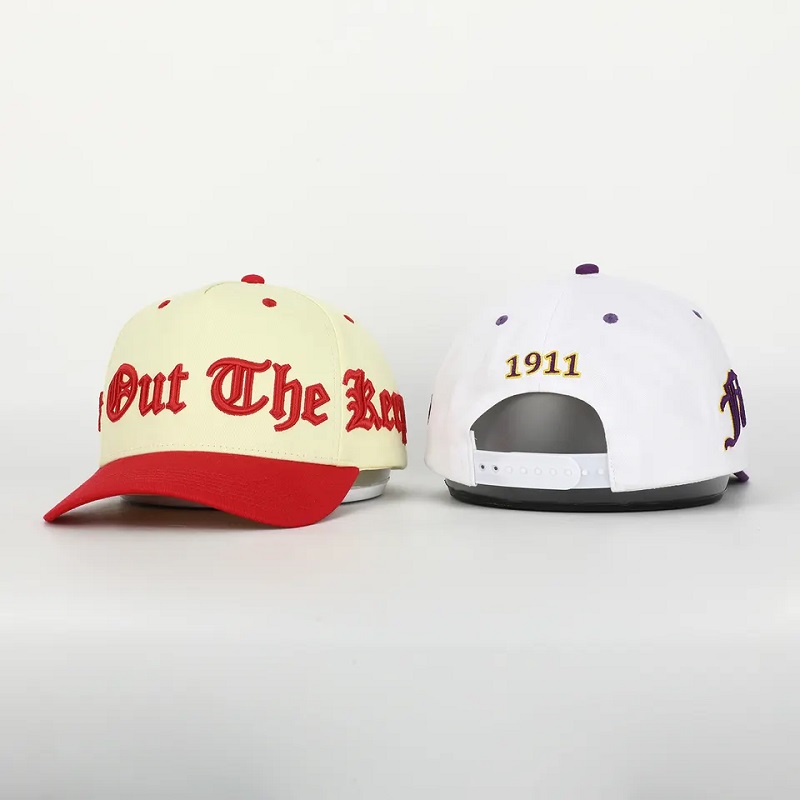 Προσαρμοσμένη υψηλής ποιότητας 5 πλαίσιο καμπύλο καπελάκι μπέιζμπολ από βαμβάκι, 3D λογότυπο κέντημα δομημένο καπέλο μπαμπά