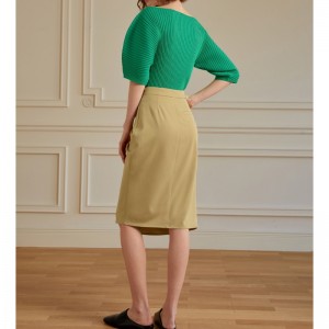 Γαλλικό στυλ διακοπών Πλέπονταν γυναίκες φούστα 2023 νέα φούστα All-Match