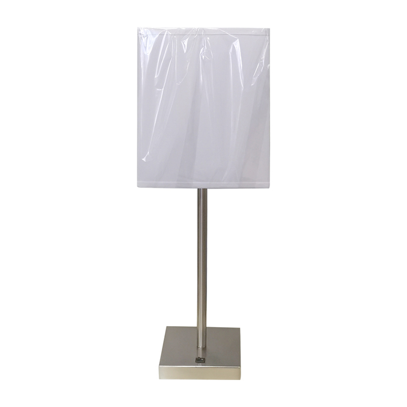 Απλό στυλ βουρτσισμένο νικέλιο φινίρισμα φινίρισμα επιτραπέζιου λαμπτή