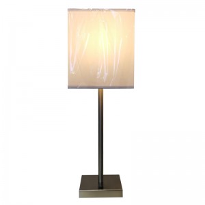 Απλό στυλ βουρτσισμένο νικέλιο φινίρισμα φινίρισμα επιτραπέζιου λαμπτή