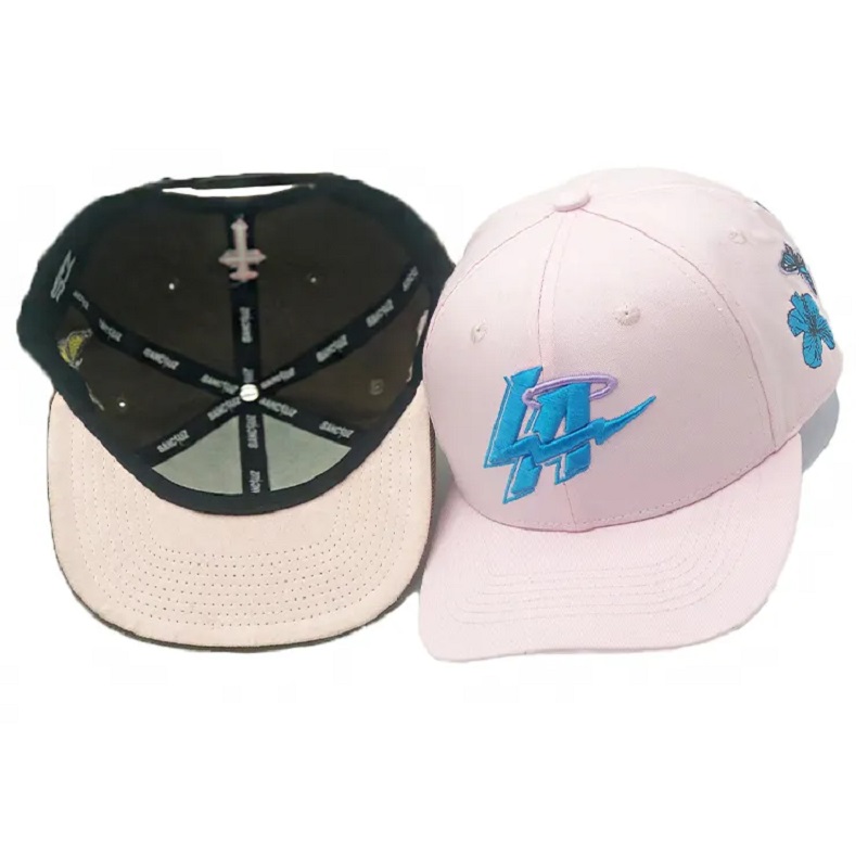 Custom 6 Panel 3D Logo Logo Microbend Brim Baseball Cap για άνδρες