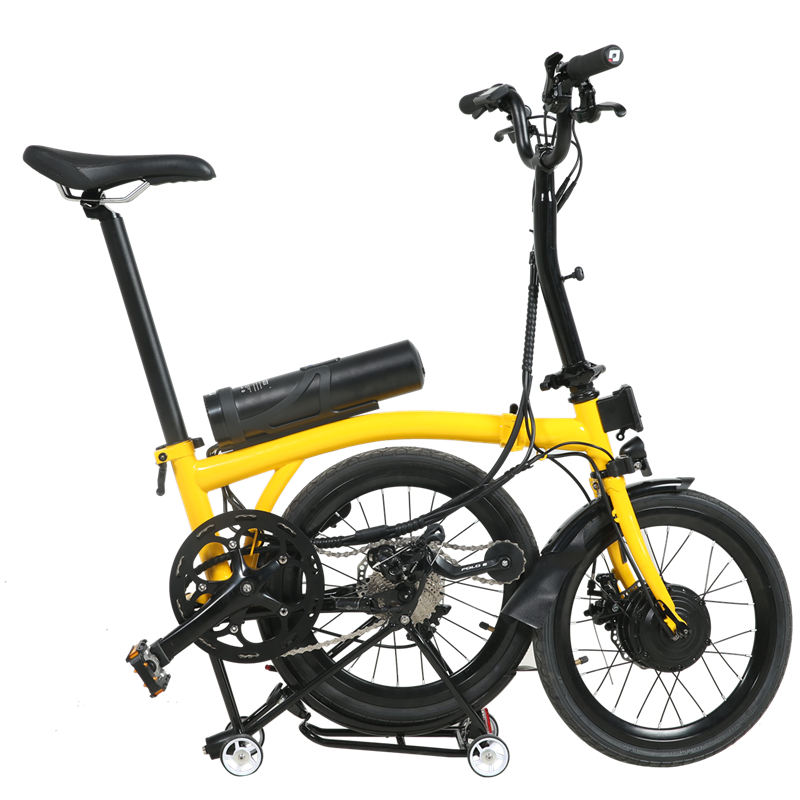 B17- 17 ιντσών φορητή διπλό πτυσσόμενο ηλεκτρικό ποδήλατο