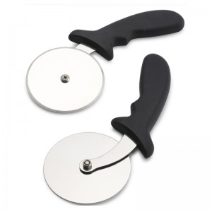 Χρήσιμο ανοξείδωτο χάλυβα πίτσα πίτσα Pizza Slicer με πλαστική λαβή Εύκολο στον καθαρισμό