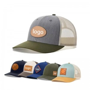 Προσαρμοσμένο απλό κενό πλέγμα κεντημένο μπέιζμπολ μπέιζμπολ καπέλο μπαμπά φορτηγό καπέλο