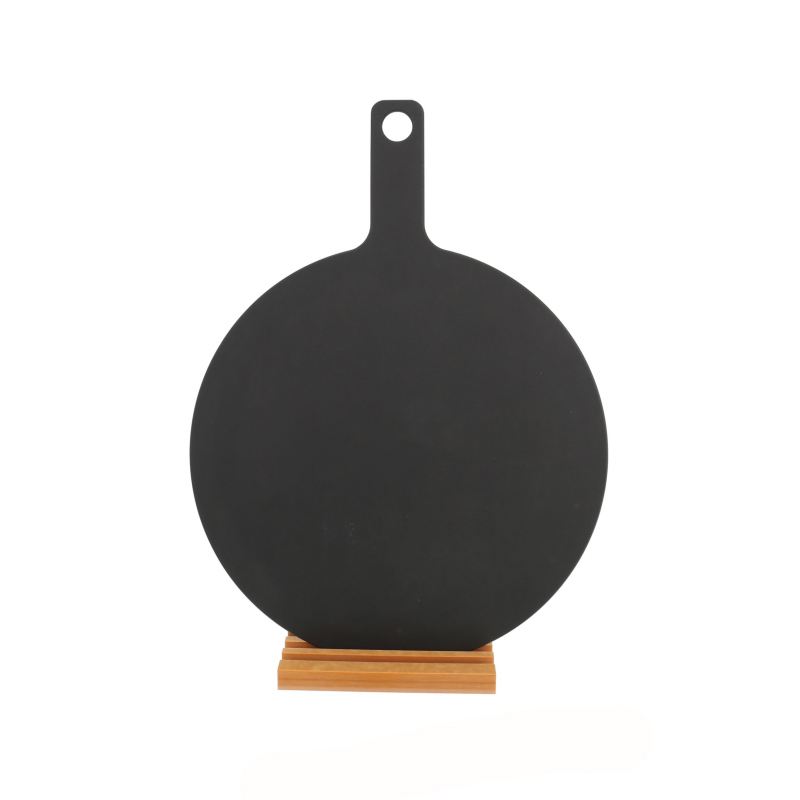 Ξύλο ινών πίτσα πίτσα τροφίμων που σερβίρει με λαβές πίτσα κοπής